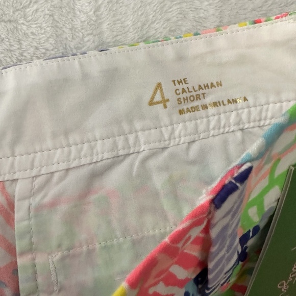 Lilly Pulitzer Shorts Size 4 Callahan Roar of the Seas Fluorescent - Picture 5 of 8